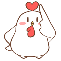 [LINEスタンプ] ニワトリのコッコ