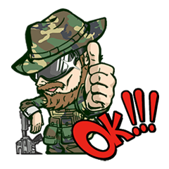 [LINEスタンプ] カール軍曹