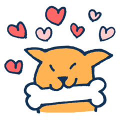 [LINEスタンプ] 主にいぬとねこ