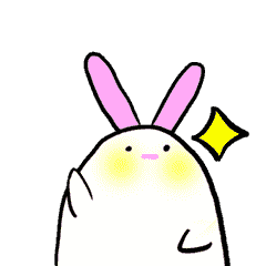 [LINEスタンプ] move your rabbit