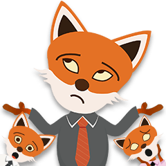 [LINEスタンプ] シニカルミスター・フォックス