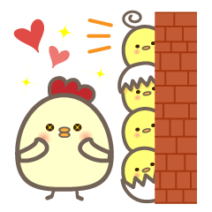 [LINEスタンプ] Fat Chicken Family