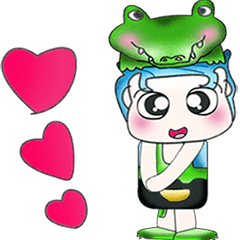 [LINEスタンプ] Hi！ Mr. Yamamoto. Love crocodile.^__^