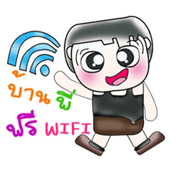 [LINEスタンプ] Hi！ My name is Masaki. ^___^！！