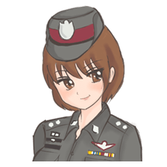 [LINEスタンプ] The cops girl