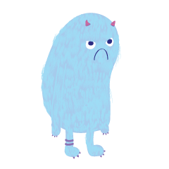 [LINEスタンプ] ridiculous blue