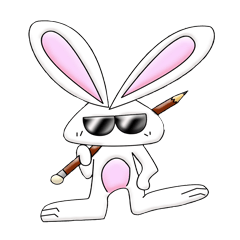 [LINEスタンプ] rabbit not love radishes