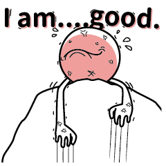 [LINEスタンプ] i am a good man