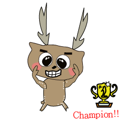 [LINEスタンプ] Naughty Little deer