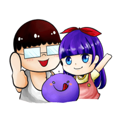 [LINEスタンプ] Hai and Happy partnerの画像（メイン）