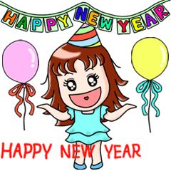 [LINEスタンプ] Khiao-On New Year Animated (Eng)