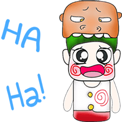 [LINEスタンプ] Mr. Kosuke. Ha Ha Ha