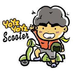 [LINEスタンプ] Scooter YoYz YoYz