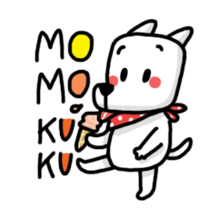 [LINEスタンプ] The Dog MOMO KUKUU