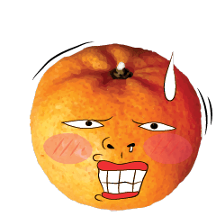 [LINEスタンプ] orange crazy isan/eng