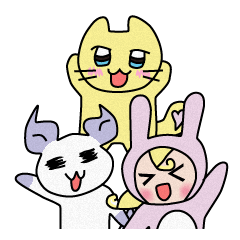 [LINEスタンプ] ニャッキーとナゾりんときぐるみちゃん