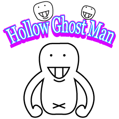 [LINEスタンプ] Hollow Ghost Man