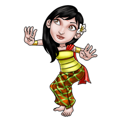 [LINEスタンプ] Kirana the Dancer