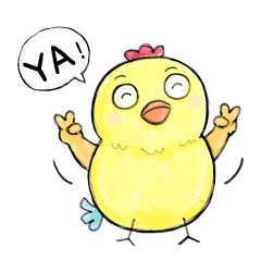 [LINEスタンプ] Good Chick Bring Good Luck