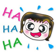 [LINEスタンプ] Mr. Hanaka. Ha Ha Ha. ^_^