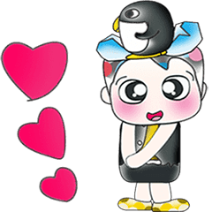 [LINEスタンプ] Hello！ My name is Shiba. I love Penguin！