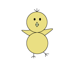 [LINEスタンプ] chicks birds flap