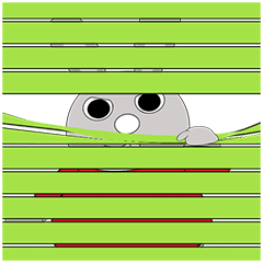 [LINEスタンプ] Rabbit Bigeye (Version 7)