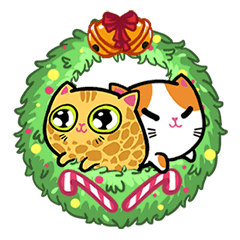 [LINEスタンプ] Fancy Cats Christmas Holiday Special！