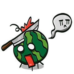 [LINEスタンプ] Funny Watermelon Stickersの画像（メイン）