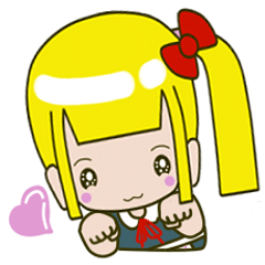 [LINEスタンプ] Single ponytail baby