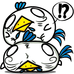 [LINEスタンプ] Blue Rooster