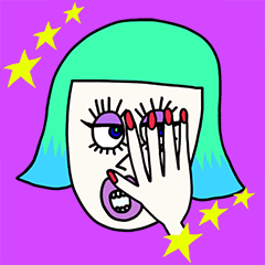 [LINEスタンプ] Her name is Lilly . . .の画像（メイン）