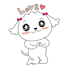 [LINEスタンプ] 愛犬シロチの日常スタンプ