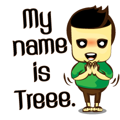 [LINEスタンプ] Treee Man (3 things is good)