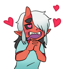 [LINEスタンプ] Demon and friends
