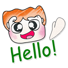 [LINEスタンプ] Hello！！！ ^_^ My name is Masaru！！