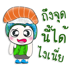 [LINEスタンプ] Mr. Kikyo. I love Sushi. ^_^