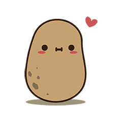 [LINEスタンプ] Kawaii Potato