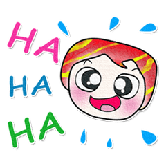 [LINEスタンプ] Ha Ha Ha ！！ My name is Yoshi.^__^