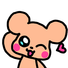 [LINEスタンプ] かわいく動くクマの画像（メイン）