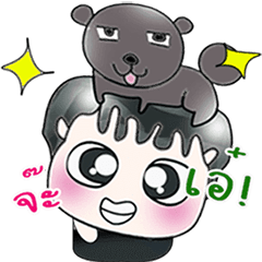 [LINEスタンプ] Mr. Tomura and dog. ^_^