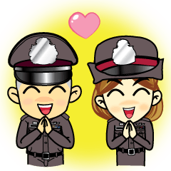 [LINEスタンプ] ThaiPoliceLoveYou