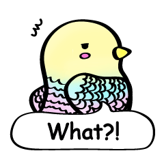 [LINEスタンプ] Mixed colorful bird