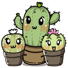[LINEスタンプ] The Cactus Playground Gang