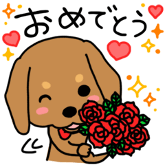 [LINEスタンプ] Life of the dachshund