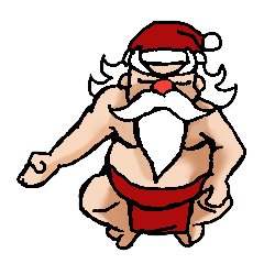 [LINEスタンプ] Sumo Santa