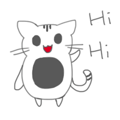 [LINEスタンプ] Small trance cat