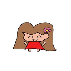 [LINEスタンプ] Very Q girl