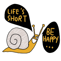 [LINEスタンプ] Snail @slow life.