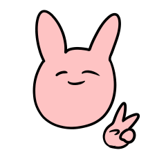 [LINEスタンプ] シュールなうさぎ。